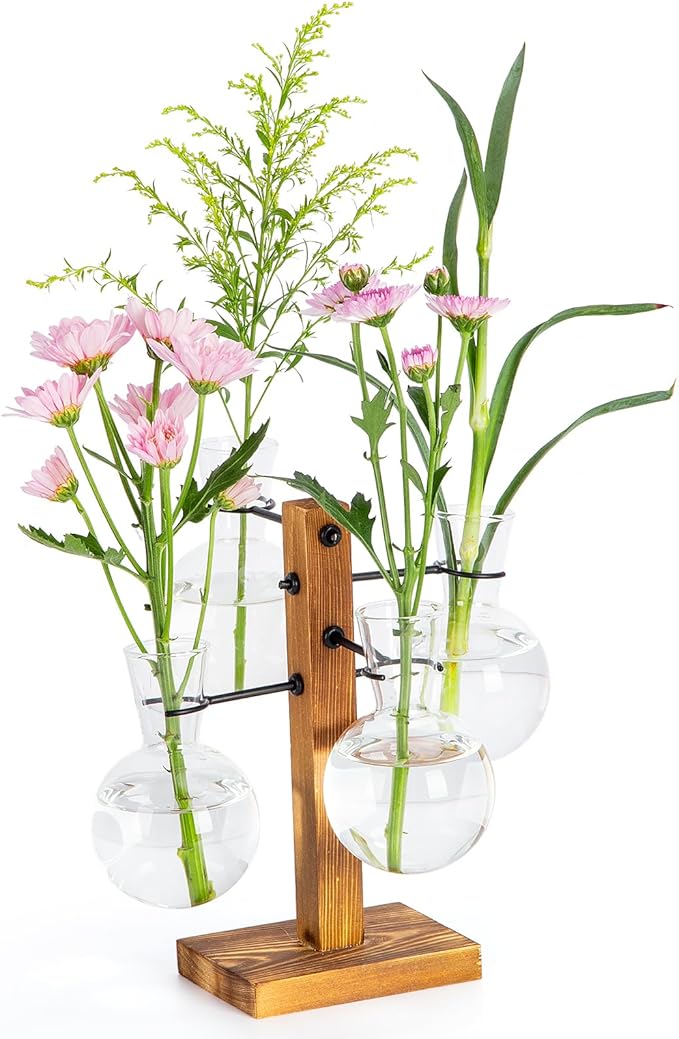 Plant Propagation Station with Wood Stand,